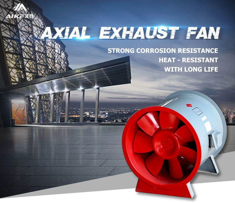 CE Certified Fire Fighting and Smoke Industrial Exhaust Axial Flow Ventilation Fan
